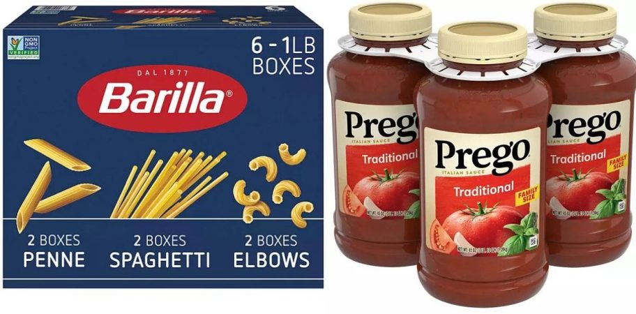 Sam's Club Barilla Pasta and Prego Pasta Sauce (3)