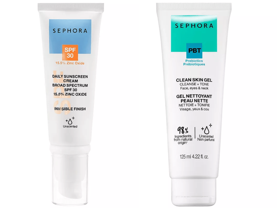Sephora Collection Sunscreen and Gel Cleanse