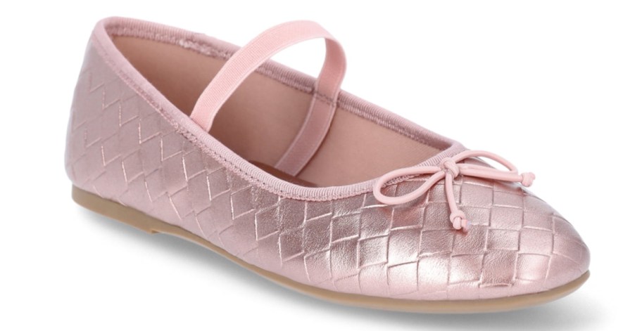 Stock image Wonder Nation Little Girl & Big Girl Woven Ballet Dress Shoes