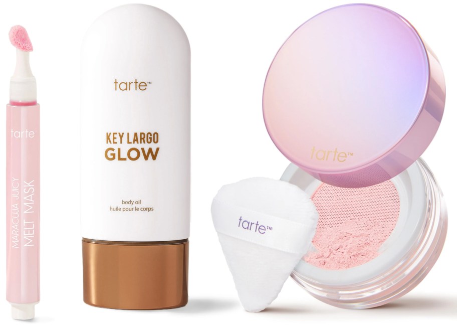 Tarte Spring Break Kit and Creaseless Setting & Brightening Powder