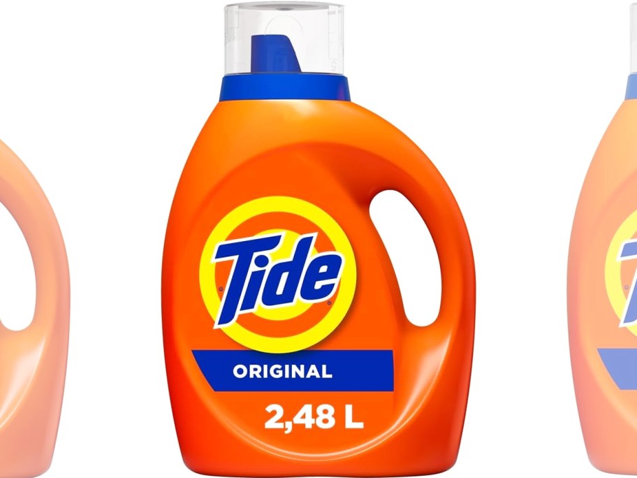 orange bottle of Tide Original Laundry Detergent