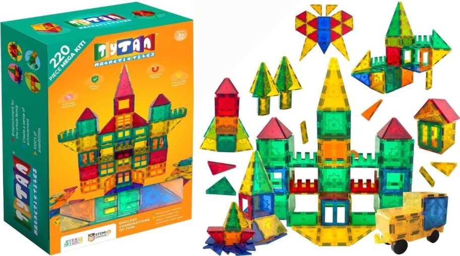 Stock image of a 220 piece Tytan Tiles set