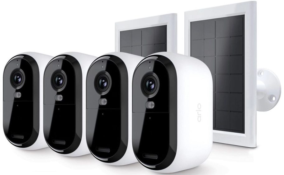 four pack of outdoor security cameras