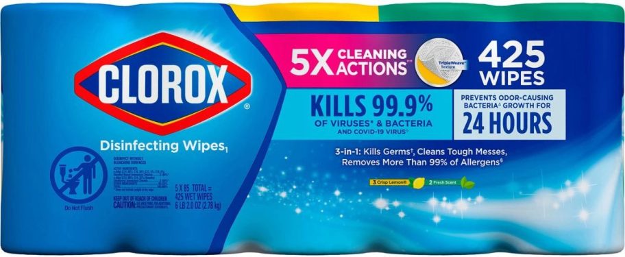 5 pack of clorox cleaning wipes