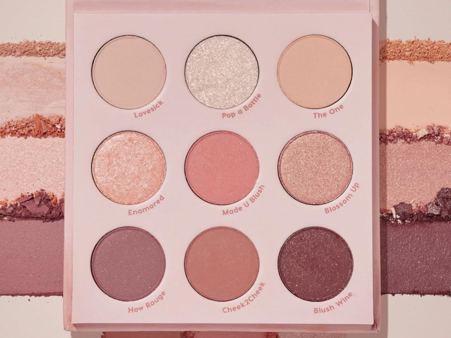 an eye shadow palette