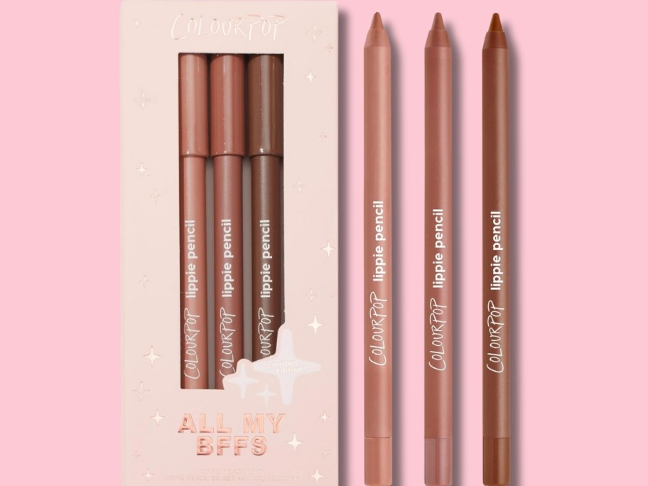 a set of 3 lip pencils
