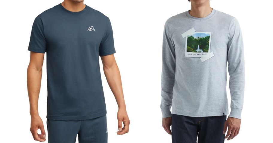 two men wearing hanes shirts