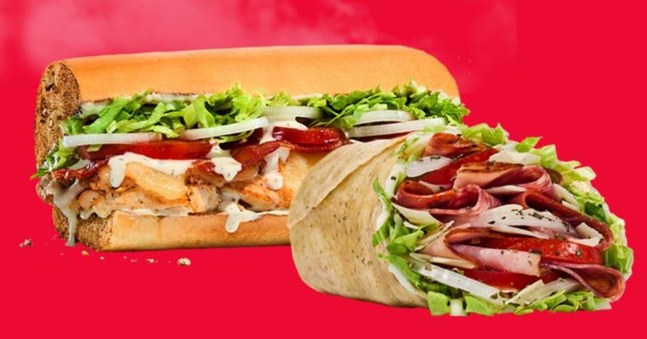 a jimmy johns toasted sandwich and wrap