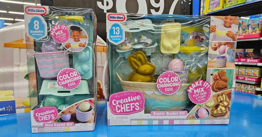 little tikes easter playsets on shelf in store