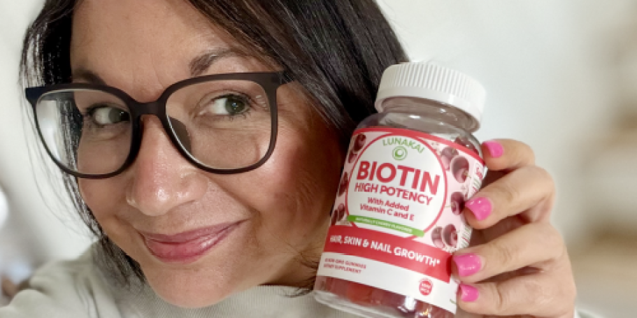 Score 60% Off Lunakai Gummies on Amazon | Biotin w/ Vitamin C & E Just $12.92 Shipped!