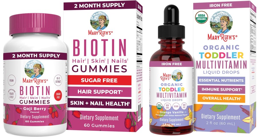 bottles of organic vitamin supplements