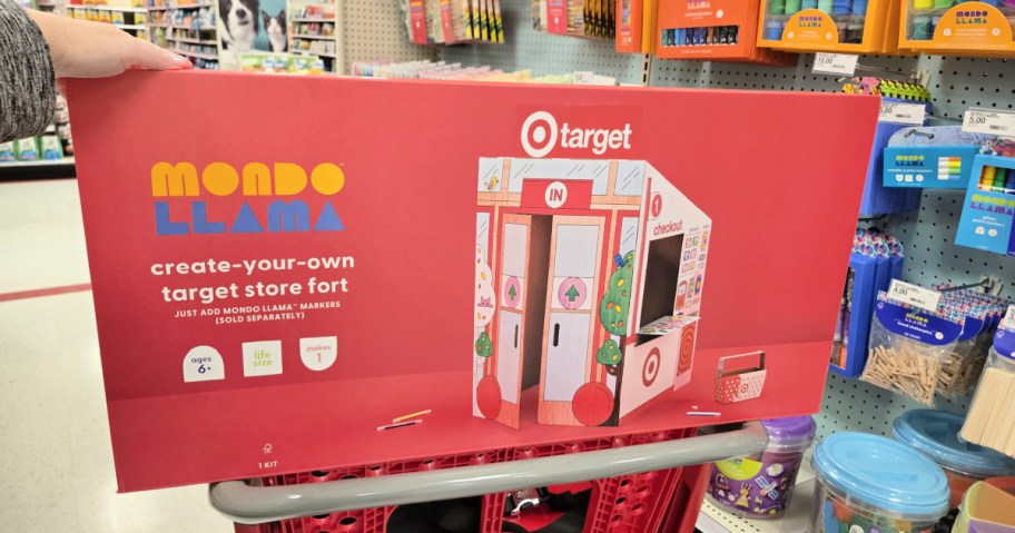 mondo llama color your own target fort box