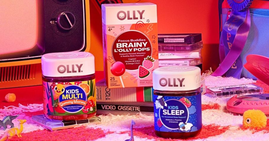 Olly Kids mutivitamins, Brainy Pops and Sleep Gummies 