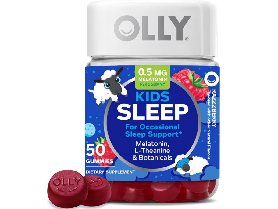 olly kids sleep gummies jar