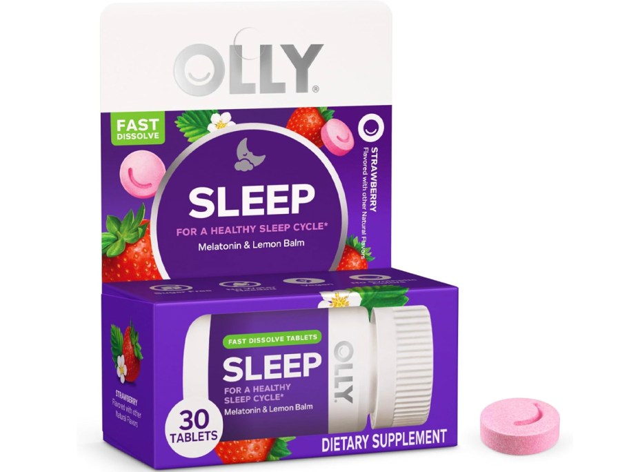 olly sleep fast disvoling tablets box 