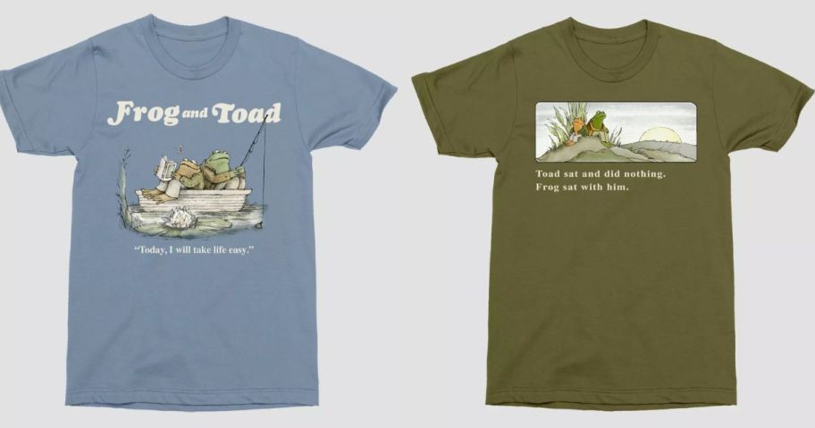 frog and toad men's shirt stock images