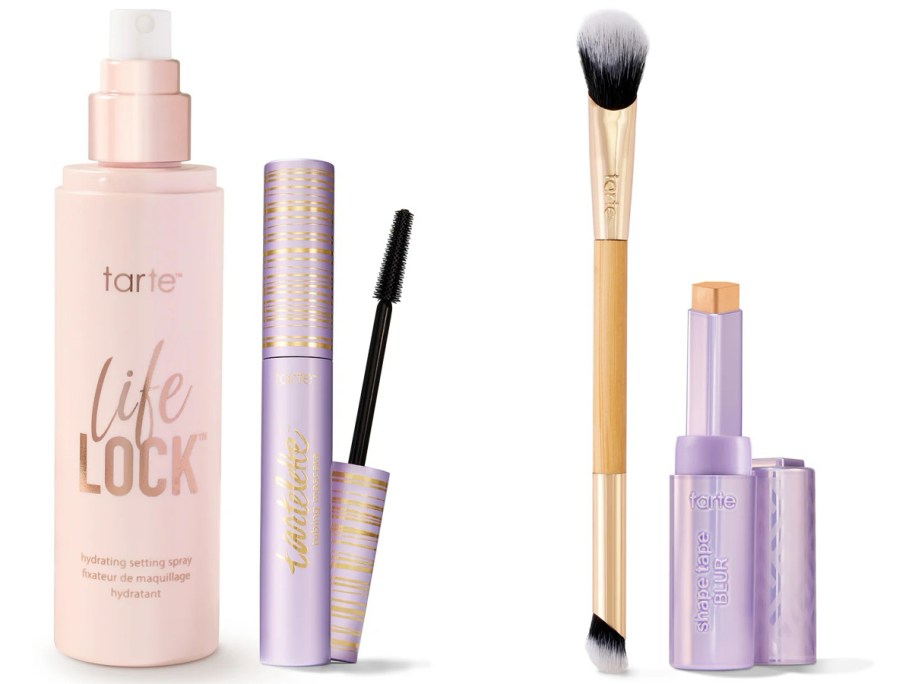 tarte locked in duo and Big Stick Energy duo on display