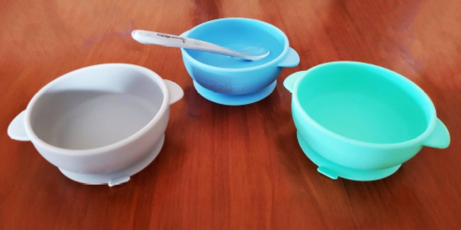 Silicone Bowl & Spoon 4-Piece Set Only $9.99 on Amazon (Reg. $16)