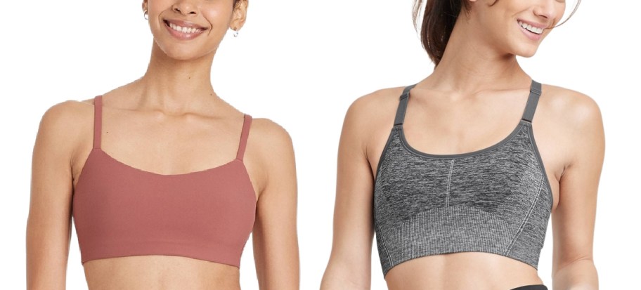 women wearing target sports bras