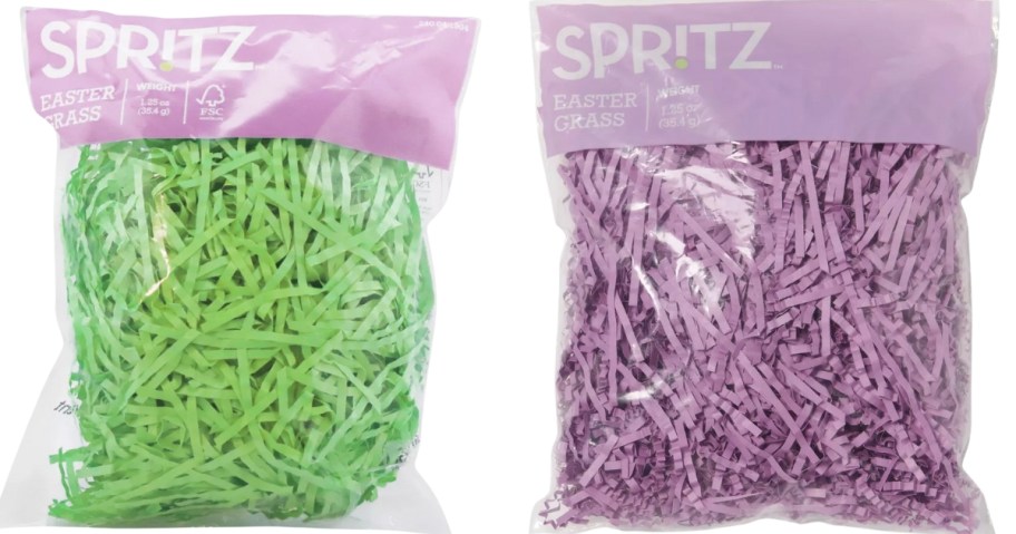 2 bags of crinkle grass for Easter baskets