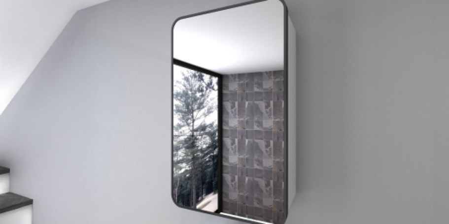 Wall Mirror Medicine Cabinet Only $32 on Walmart.com (Reg. $99) | Perfect for Small Bathrooms!