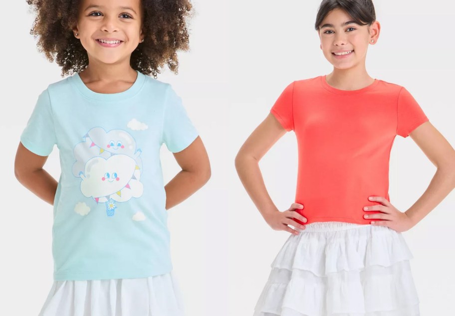 Cat & Jack Toddler Girls and Girls Tops