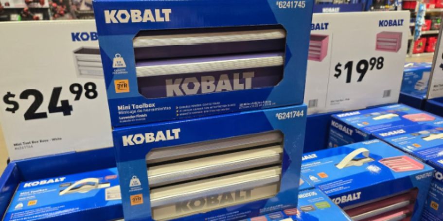 Trendy Kobalt Mini Toolboxes from $19.98 at Lowes.com – Perfect for Dorm Life!