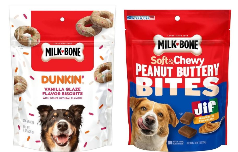 Milk bone bites in dunkin donuts and peanut butter