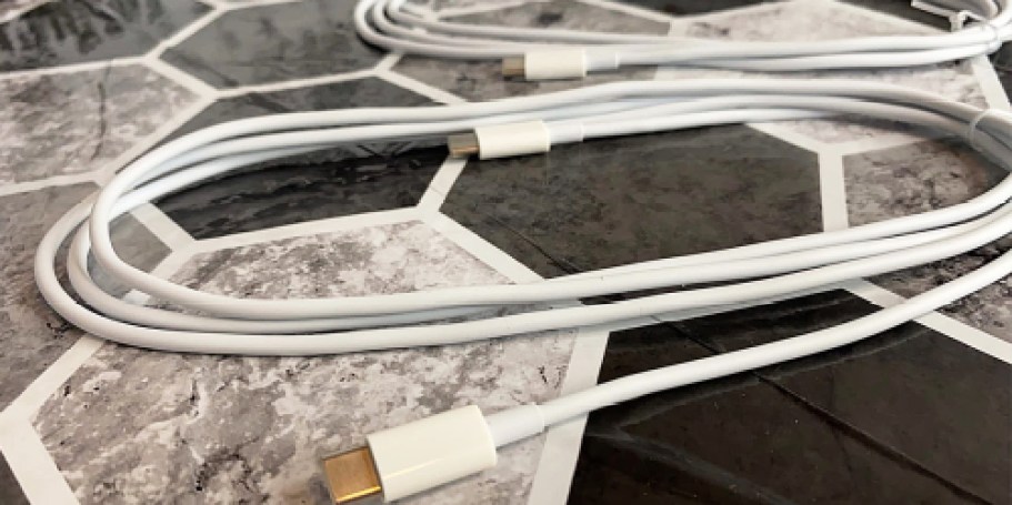 USB-C Charging Cables 3-Pack Just $4.79 on Amazon