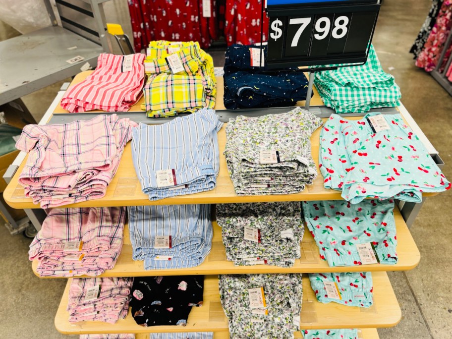 Walmart boxer shorts displayd on its stand