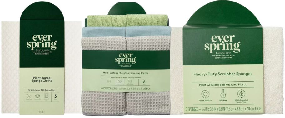 Everspring Sponges and Cleaning cloths