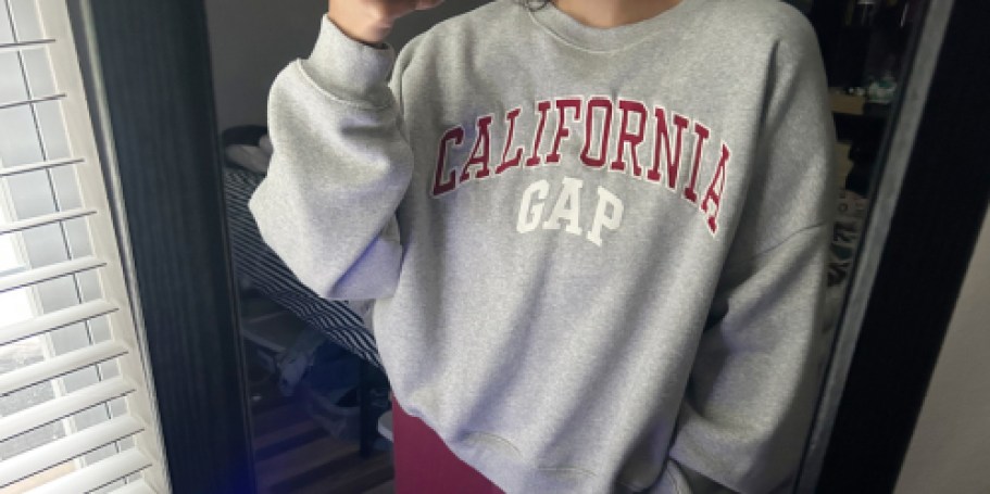 GAP Stacking Promo Codes = Sweatshirts, Shorts, & Pants from $4 Shipped (Reg. $30)
