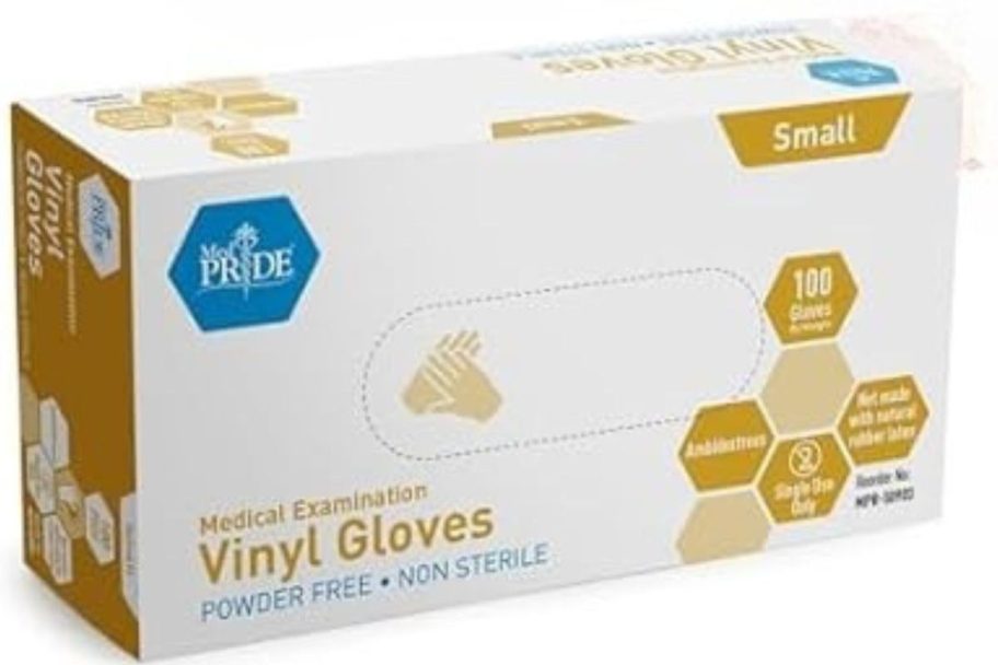 MedPride Powder-Free Vinyl Exam Gloves 100-Count - Small box