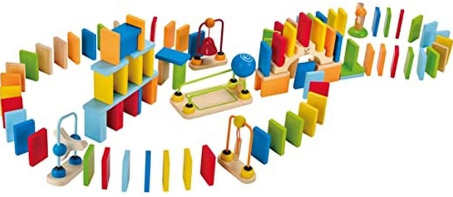wooden dominos set