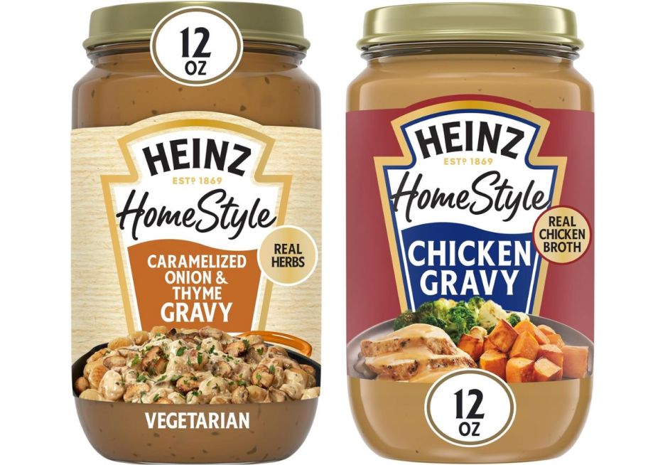 two jars of heinz homestyle gravy