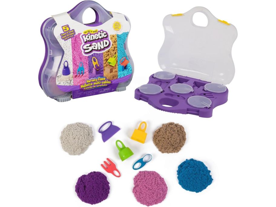 Kinetic Sand Variety Case and contents
