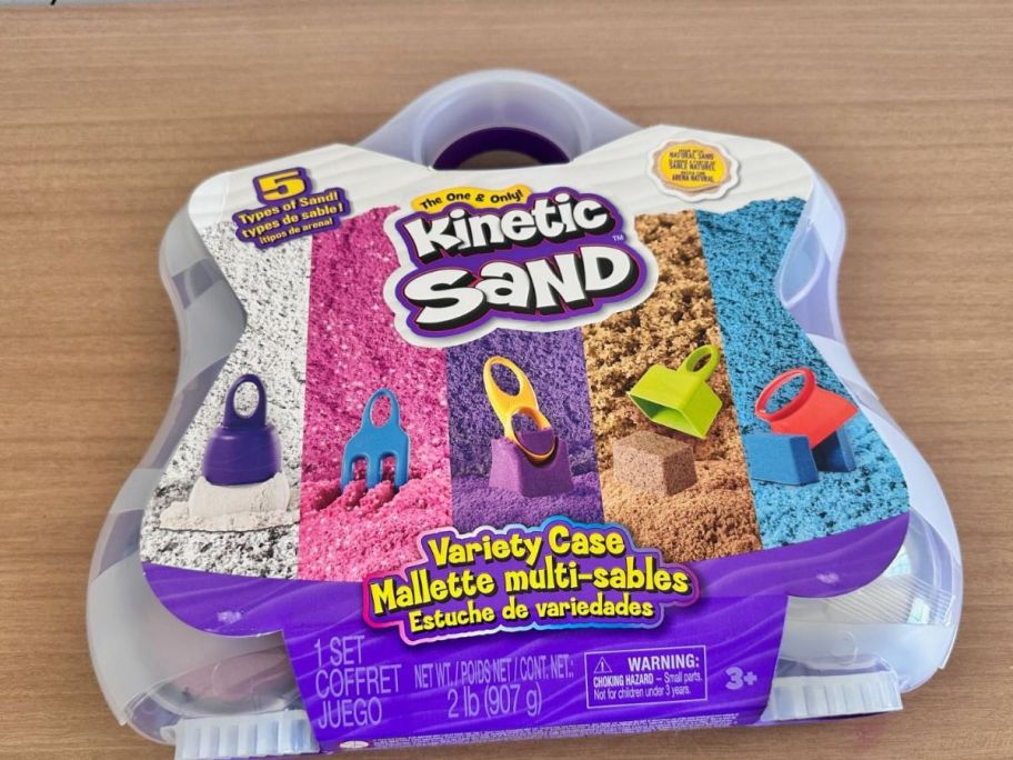 Kinetic Sand Variety Case on table