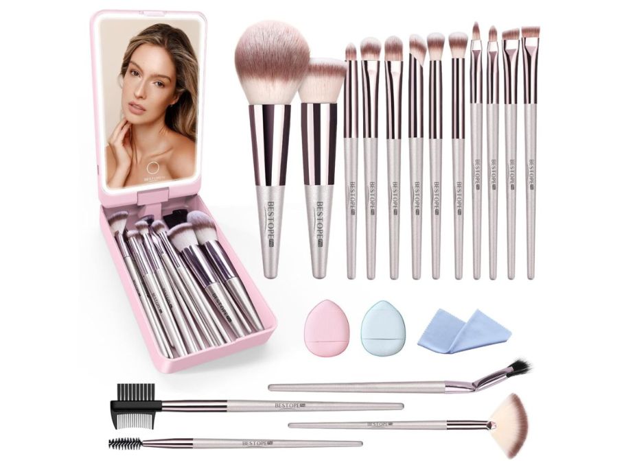 BESTOPE PRO 20-Piece Makeup Brush Set