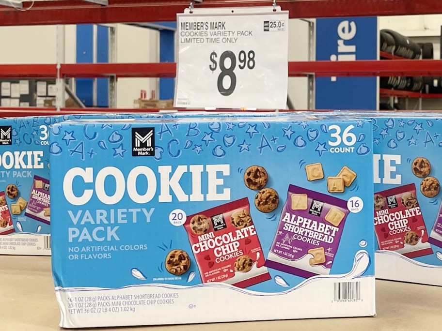 members mark cookie variety pack box