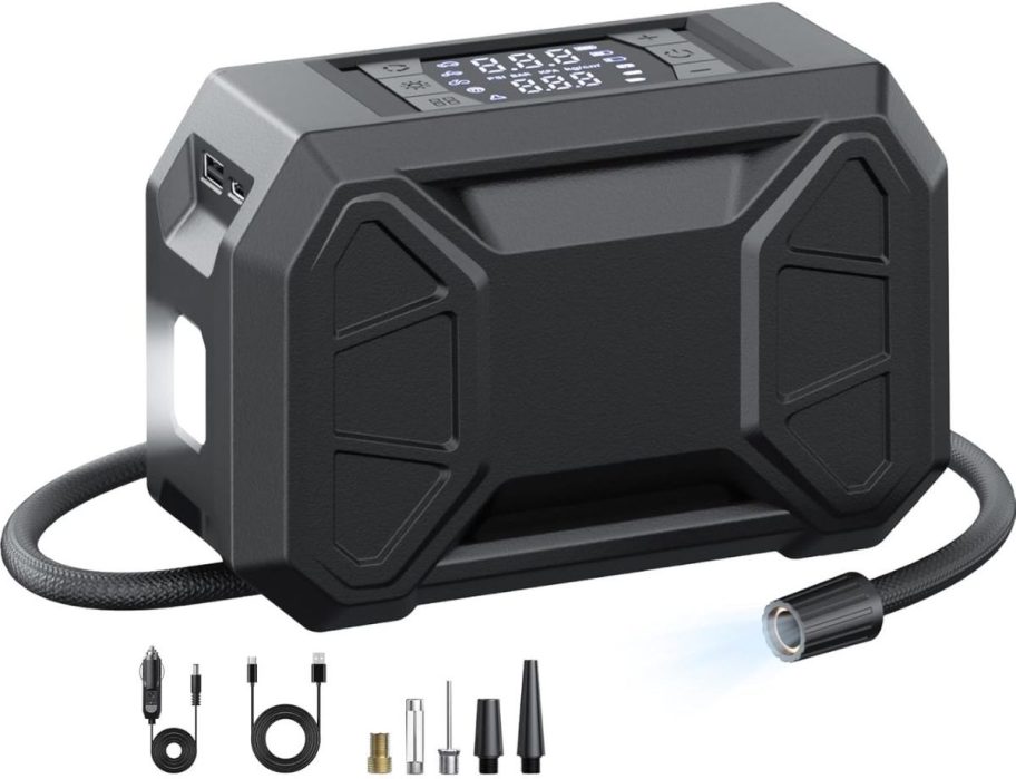 tire inflator and accessories