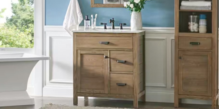 Up to 50% Off Home Depot Bathroom Vanities + Free Delivery (Today Only!)