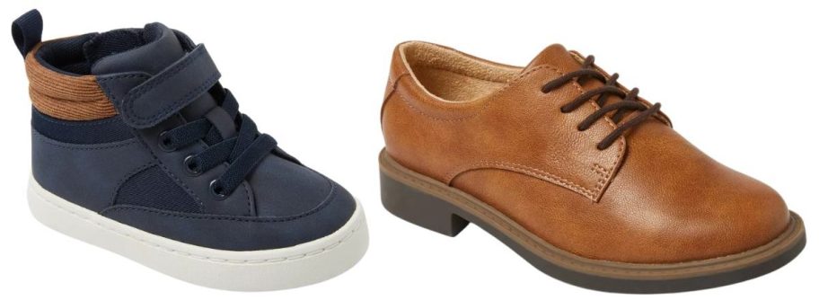 blue and brown shoes