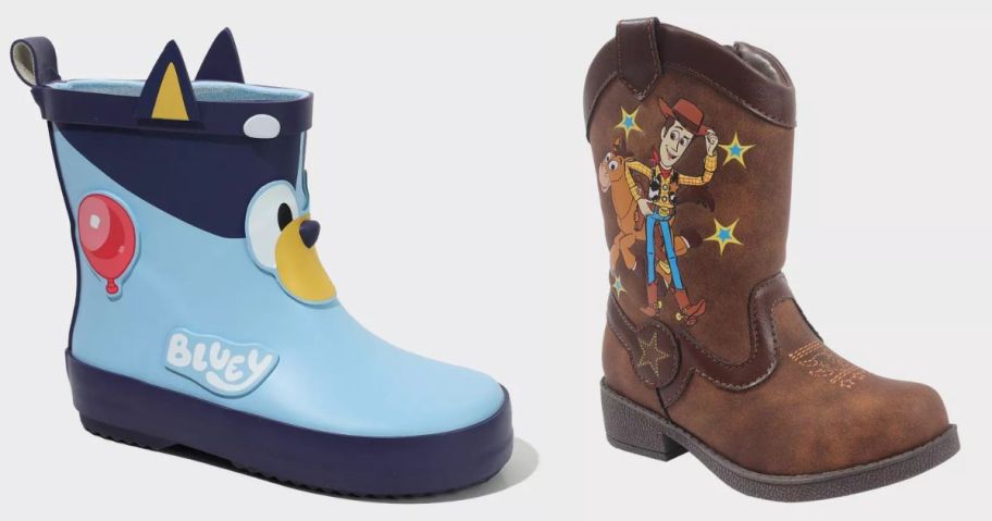 bluey and toy story boots