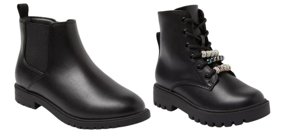 two black boots