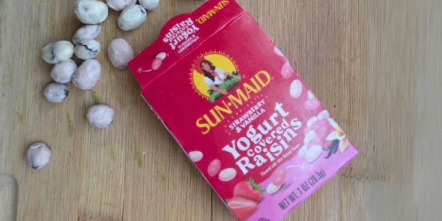 Sun-Maid Yogurt Covered Raisins 6-Pack Just $2 Shipped on Amazon