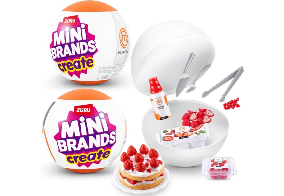 two mini brands capsules with master chef toys 