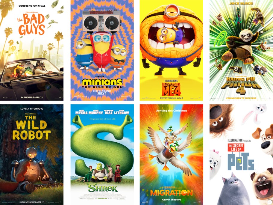 8 movie posters for kids movies this summer