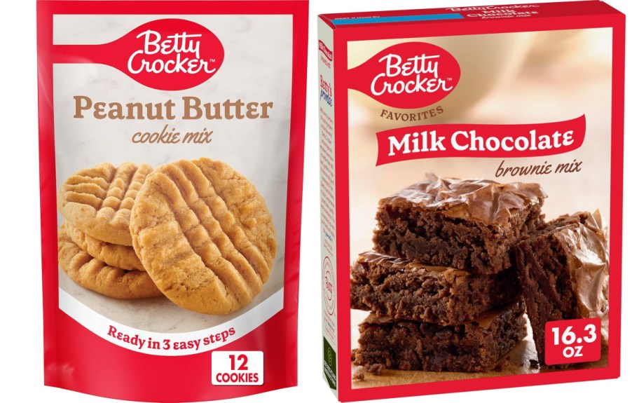 Betty crocker peanut cookies and chocolate brownies
