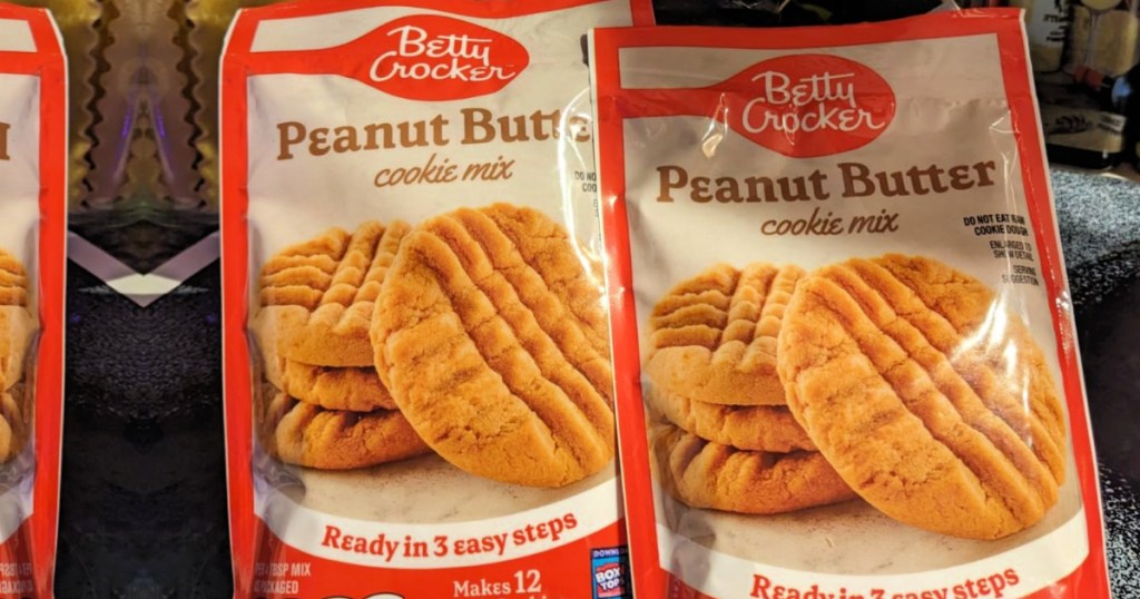 2 bags of Betty Crocker Peanut Butter Mix