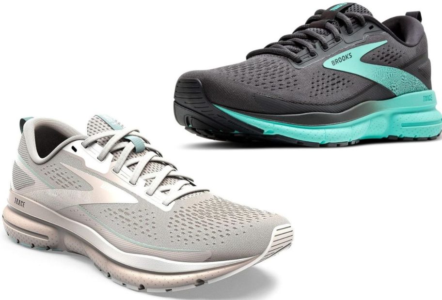 Stock images of two Brooks Trace 3 Women's Shoes